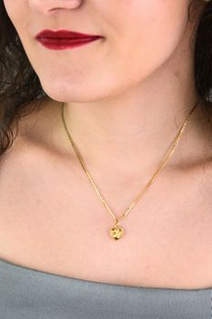 Złota zawieszka dwustronna serce i medalik Maryja – złoto 585 (2).jpg